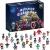 Image de Calendrier de lAvent 2025 pour garçons et enfants 24 figurines miniatures calendrier de Noël cadeau surprise pour enfants