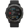 Image de Garmin fenix 6X Sapphire - DLC gris carbone - montre de sport avec bracelet - silicone - noir - taille du poignet : 127-210 mm - affichage 1.4" - 32 Go - Bluetooth, Wi-Fi, ANT+ - 66 g en occasion ou reconditionné