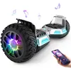 Image de Hoverboard 85 HY-B02C moteur 160W Autonomie de 10 à 15km Capacité Max 100KG cadeaux pour enfants de 6 à 12 ans-Silver