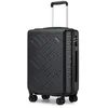 Image de Supercase Valise de Voyage Rigide Cabine 64.5x42.5x25.5cm Soute 4 roulettes avec Serrure TSA Valise Résistante et Pratique Noir