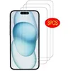 Image de Lot de 3 Verre Trempé pour iPhone 16 iPhone 15 iPhone 15 Pro (61) Film de Protection écran sans Bulles Ultra Résistant 9H