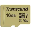 Image de Carte SD 16GB UHS-I U3 microSD - TRANSCEND - 500S - Video Class V30 / Class10 - Jusquà 60 Mo/s