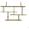 Image de Étagère murale Studio Hausen Link shelf set 1 - oak/black - 140x96x24 cm