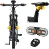 Image de Feu arrière de vélo avec clignotants et télécommande clignotants intégrés 5 modes déclairage rechargeable par USB et étanche