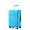 Image de Valise de Voyage 75x48x30cm Trolley Rigide Bagages Cabine avec 4 roulettes Doubles Pivotantes et Serrure TSA Valise Cabine R-bleu