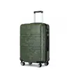 Image de Kono Valise Cabine 51.5x38x21cm Légère Rigide Bagages Cabine en ABS Petite Valise de Voyage avec 4 roulettes et Serrure TSA Vert