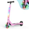 Image de Trottinette électrique enfant âge 6-8-10 Ans Seul 5.5 kg Hauteur ajustable Cadeau pour Enfant et Ados Rose