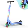 Image de Trottinette Electrique Enfants 6-10 Ans - LED - néons colorés - Hauteur Réglables Cadeau idéal-YD531-Bleu