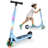 Image de Trottinette électrique enfant âge 6-8-10 Ans Seul 5.5 kg Hauteur ajustable Cadeau pour Enfant et Ados Bleu