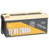 Image de PowerQueen Batterie Lithium 12V280Ah LiFePO4 pour camping-cars BMS200A Protection de Froid système solaire bateau