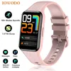 Image de IOWODO R10 Montre Connectée Femme Montre Sport pour la Forme au Quotidien Calories Podometre Sommeil Etanche2 Bracelets - Rose
