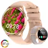 Image de Blackview Montre Connectée Femme 1.43 Cadre métallique rond Smartwatch avec Répondre/appeler/Podomètre pour Samsung Iphone Android