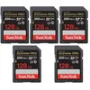 Image de 5pièces Sandisk sd card Carte Mémoire SD SanDisk 128Go Extreme Pro SDHC SDXC UHS-I Classe 10 200M-S U3 V30 4K Carte Vidéo