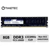 Image de Timetec Hynix IC 8GB DDR3 1333MHz PC3-10600 Unbuffered Non-ECC 1.5V CL9 2Rx8 Dual Rank 240 Pin UDIMM Bureau Mémoire RAM Module Up en occasion ou reconditionné