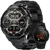Image de Montre Connectée homme SmartWatch Sport GPS KOSPET T3E 1.43 Tracker dActivit Android iOS Samsung Xiaomi Iphone Noir (2 Bandes)