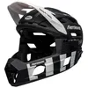 Image de BELL Super Air R Casque VTT homme Fasthouse Matte Black-White S - Spherical (Mips) mentonnière amovible