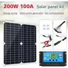 Image de Kit de panneau solaire chargeur de panneau solaire 200W 12V avec contrôleur de charge