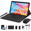 Image de Tablette Tactile 10.1 Pouces YUMKEM 19Go+128Go Android 13 Octa-Core 5G WIFI 8000mAh TYPC-C Avec clavier souris casque-Gris