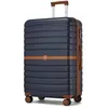 Image de Kono Valise de Voyage Grande Taille 76.5x50.5x29cm ABS+PC Rigide Valise avec 4 roulettes et Serrure Trolley de Voyage 94L Marine