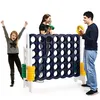Image de COSTWAY Jeu Puissance 4 Géant avec 42 Anneaux 2 Leviers de Redémarrage 120x42x104cm pour Familles en Ligne Fête