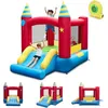 Image de GOPLUS Château Gonflable 2 en 1 pour Enfants avec Grande Zone de Saut Toboggan Sac de Transport Kit de Réparationavec Souffleur