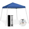 Image de Tonnelle de Jardin Pliable - COSTWAY - Gazebo Barnum - Hauteur Réglable - Anti-UVImperméable - Bleu