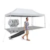 Image de COSTWAY Tonnelle de Jardin Barnum Instantanée 3x6x3m Portable Imperméable SFP +50 avec Roues et Sac 3 Hauteurs Réglable 20 Personnes