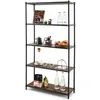 Image de COSTWAY Bibliothèque Style Industriel à 5 Niveaux 80x29x154CM Étagère de Rangement avec Dispositifs Anti-basculement Pieds Réglables