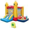 Image de COSTWAY Château Gonflable Enfants 6 en 1 avec Souffleur 480W Piscine à BallesPanier de Basket Toboggan 50 Balles pour Fête 3 Ans+