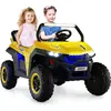 Image de COSTWAY Voiture Electrique Enfant 12V/7Ah 2-4 km/h 2 Place Télécommande 24G pour 3-8Ans MP3 USB Radio Lumineux Klaxon