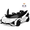 Image de Lamborghini SIAN Voiture Électrique 12V Enfant Télécommande 24G Klaxon Musique 2 Portes Papillons Vitesses 3-5km/h Blanc
