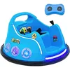 Image de DREAMADE Voiture Electrique Auto-Tamponneuse 12V pour Enfants avec Télécommande 24G Lumières Musique Bleu