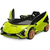 Image de Lamborghini SIAN Voiture Électrique 12V/45 Ah pour Enfants 3-8 AnsTélécommande 2.4G 2 Moteur MP3 USB TF Radio Récit Vert