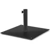 Image de GOPLUS Pied de Parasol Carrée en Métal RobusteSupport de Parasol avec Bouton Rotatifpour Poteaux de Parapluie de D.41-49 MMNoir