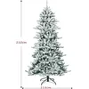 Image de RELAX4LIFE Sapin de Noël Automatique 210 CM avec Flocons de Neige et Pommes de Pin Arbre de Noël avec 1108 Branches et Base