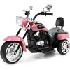 Image de GOPLUS Moto Électrique pour Enfants 6 V à 3 Roues 25-3km-h Charge 30 KG Scooter pour Enfants de 3 Ans+ 91x48x64 CM Rose