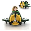 Image de Voiture Électrique en Forme dAvion Enfant DREAMADE avec Télécommande 24G Aile Pliable Hélice Rotative Effets Sonores Vert