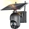 Image de 3G/4G LTE Caméra de surveillance Sans Fil Solaire XEGA - Détection Mouvement PIR - Image 2K - avec Carte SIM - Vision nuit couleur