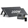 Image de Générateur solaire portable - AFERIY - 2400W / 2048Wh - 2x200W panneaux pliables - IP65 ports USB-C/USB3.0