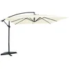 Image de SOLENZARA - Parasol déporté carré 3x3m écru en aluminium