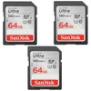 Image de 3PCS SanDisk Ultra SDXC UHS-I U1 64 Go 140 Mo/s Full HD vidéo Carte SDXC appareil photo caméra