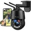 Image de Ctronics Caméra Surveillance WiFi 5MP PTZ   Zoom Optique 10× Vision Nocturne IR 100 m + Couleur 50 m Détection Humaine Suivi