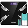 Image de KotiCidsin Pèse Personnes Impédancemètre Balance Pèse-Personne Bluetooth Ecran Rétroéclairé LED GrandNoir