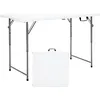 Image de COSTWAY Table Pliante Table de Pique-nique avec 3 Hauteurs Réglables Table de Salle à Manger Portable pour Camping Fête