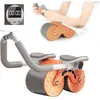 Image de Roue Abdominale avec soutien du coude - KAKOO - Roulette Abdominaux Exercice - Acier inoxydable - Orange