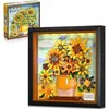 Image de HOGOKIDS Tableau Tournesol Van Gogh LED Blocs de Construction 807 Pièces Collection Botanique Décoration Murale Cadeau Adulte