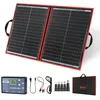 Image de DOKIO Panneau Solaire Pliable 100W Monocristallin avec régulateur de charge solaire et câble