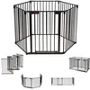 Image de Barrière de Sécurité Pliable COSTWAY-Pare Feu de Cheminée 380 cm-6 Panneau-Système Verrouillage Manuel-pour Enfant