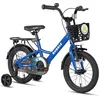 Image de Vélo Glerc BUBBLE 16 pouces pour garçons et filles de 4 5 6 ans avec panier stabilisateur bleu