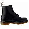 Image de Boots en cuir noir - Marque - 8 oeillets - Couture norvégienne - Semelle caoutchouc